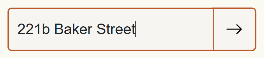 Search bar with arrow